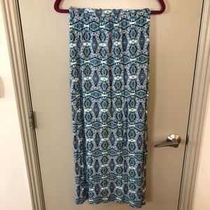 Blue maxi skirt